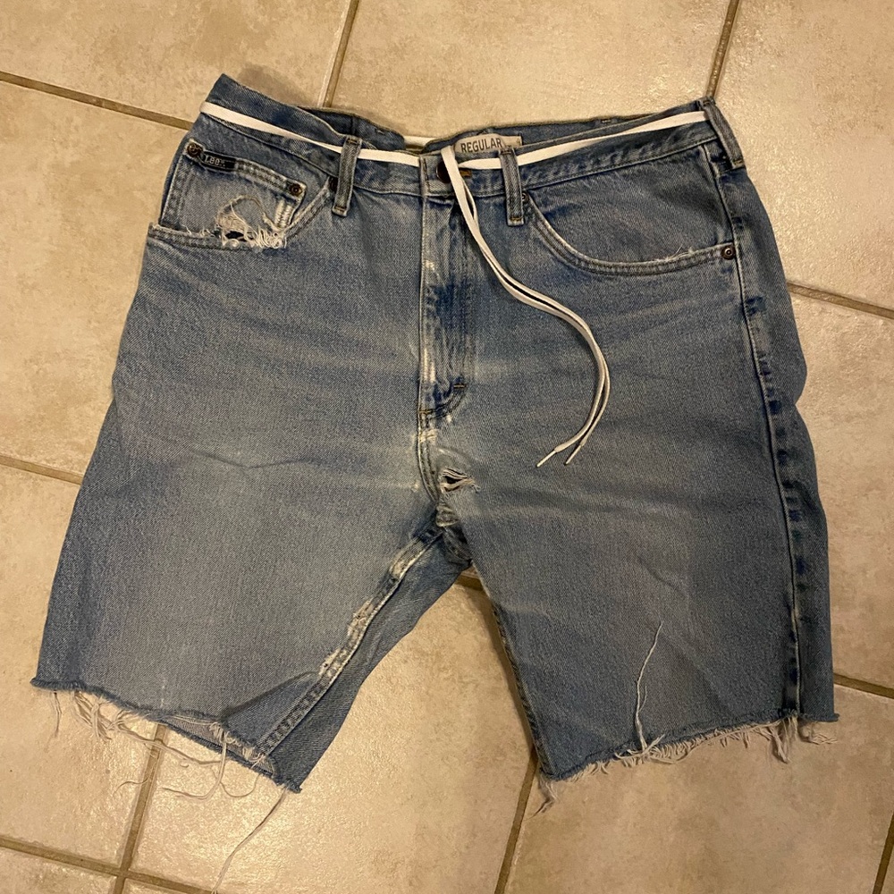 Casual Blue Denim Shorts